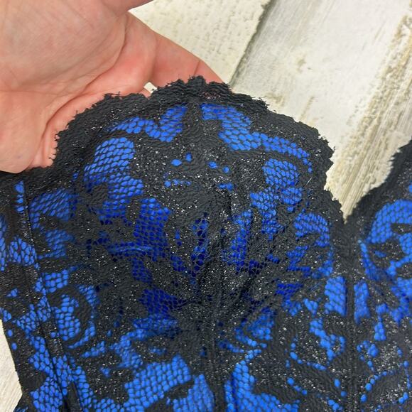 Frederick’s of Hollywood Women’s 38 Imogen Pearl Corset Panty Lingerie Set NEW - Picture 6 of 7